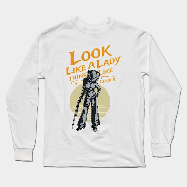 Lady of Gun Long Sleeve T-Shirt by RadCoolguy